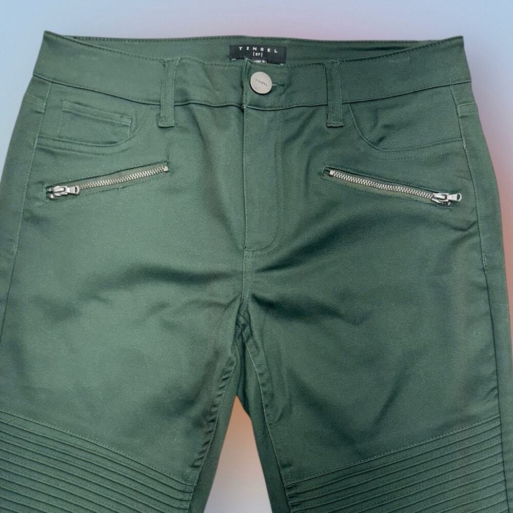 TINSEL Women’s 27 Hunter Green Skinny Jeans